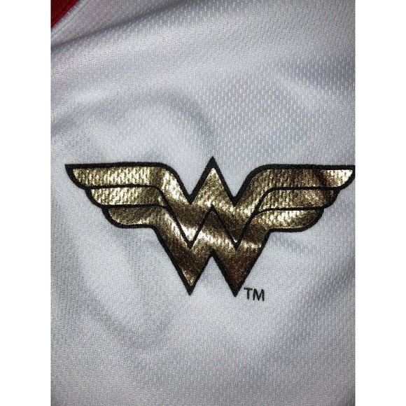DC Comics Wonder Woman Baseball Jersey Raglan Button Down Licensed JRS Medium - Picture 9 of 12